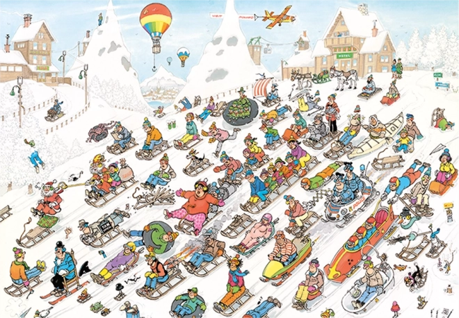 JUMBO Puzzle JvH Z kopce 2000 dílků