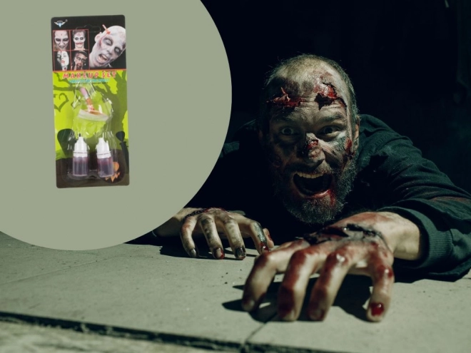 Halloweenská sada na líčení falešných zranění s krví v tužce