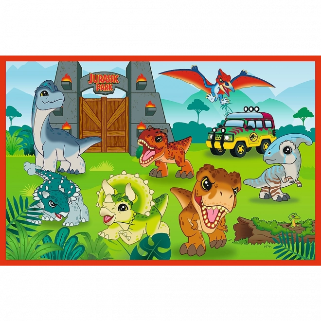 Puzzle 2x24 Malí dinosauři Universal Jurassic World Trefl