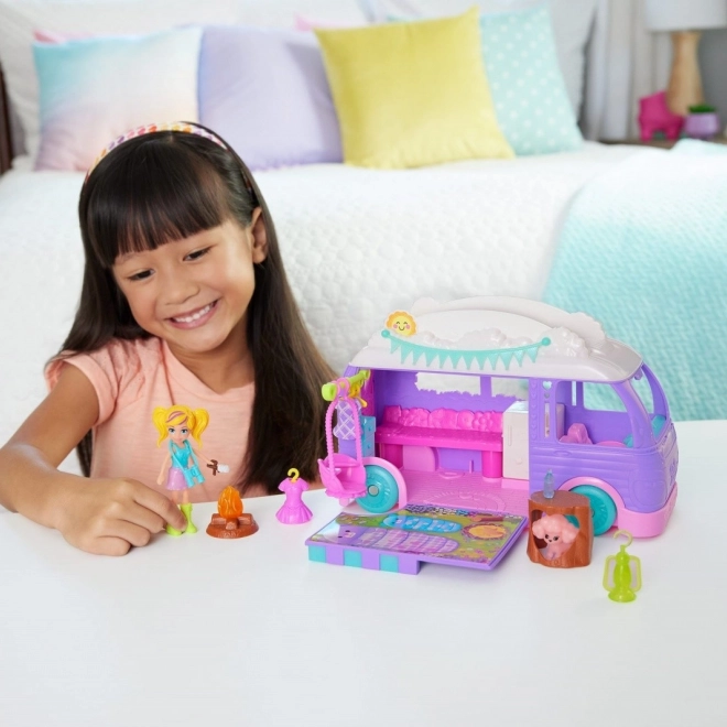 Polly Pocket Glampingový Van s Panenkou