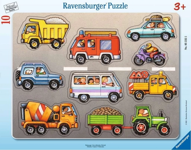 Puzzle Vozidla 10 dílků Ravensburger