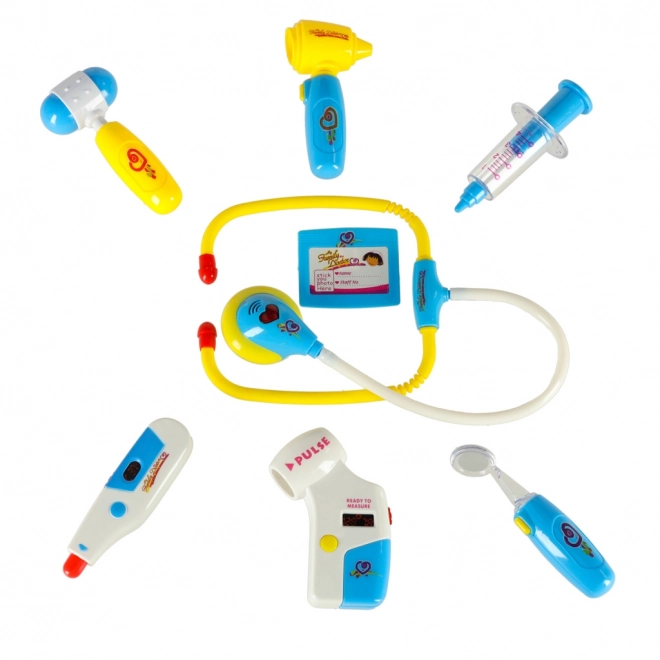 Dětský doktorský set v kufříku - modrý