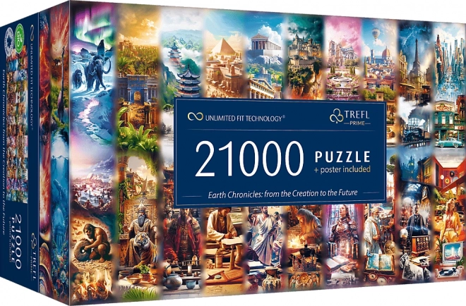 Trefl Puzzle Kronika Země: Od Stvoření k Budoucnosti 21000 Dílů