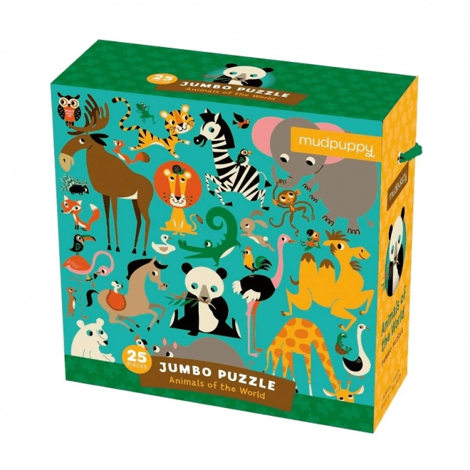 Jumbo puzzle zvířátka z celého světa