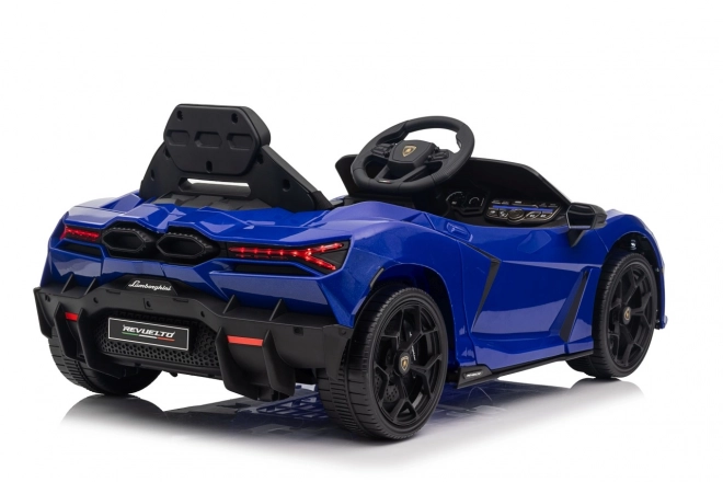 Dětský vůz lamborghini revuelto modrý