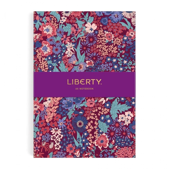 Deník A5 s květinovým vzorem Margaret Annie od Liberty