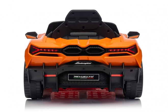 Dětské elektrické auto Lamborghini Revuelto oranžové