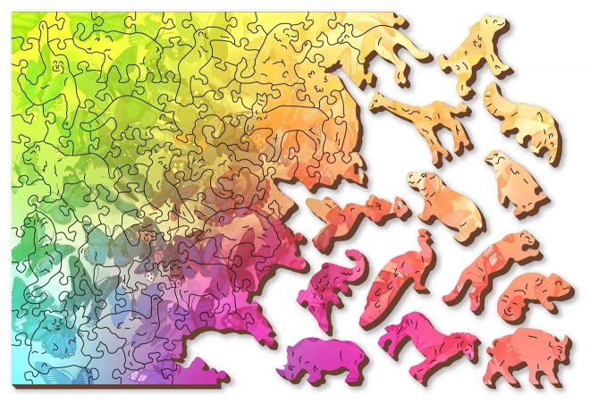 Dřevěné puzzle Motýlí sen 2v1