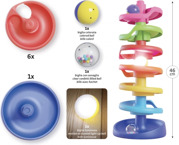 Spirálová věž pro kuličky Brightball