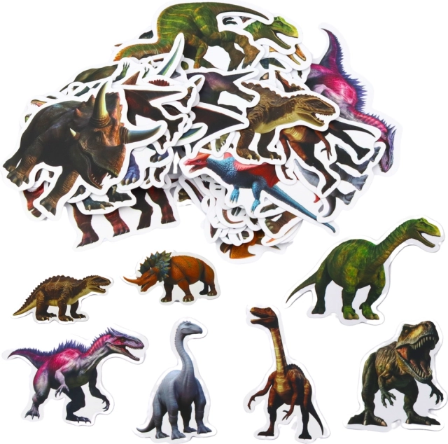 Sada samolepek pro děti s dinosaury 4-7cm 50ks