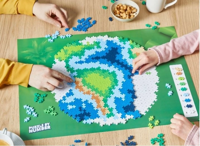 Plus-Plus Skládej podle čísel - Země 800 ks