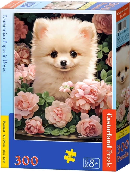 Puzzle Pomeranian ve Růžích