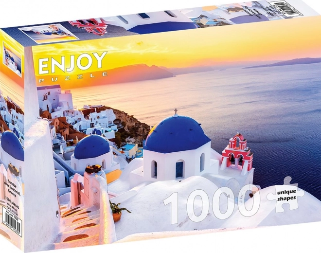 Puzzle Východ slunce nad Santorini 1000 dílků