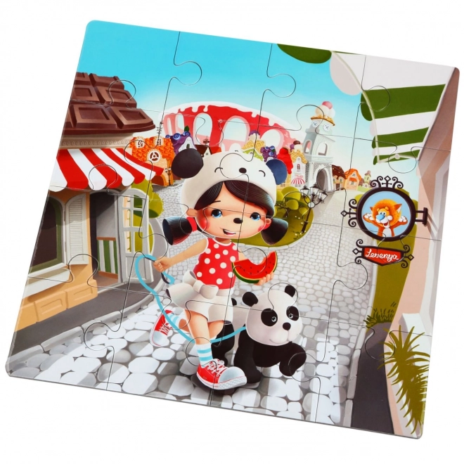 Puzzlika Šťastné příběhy 3 v 1 dětské puzzle
