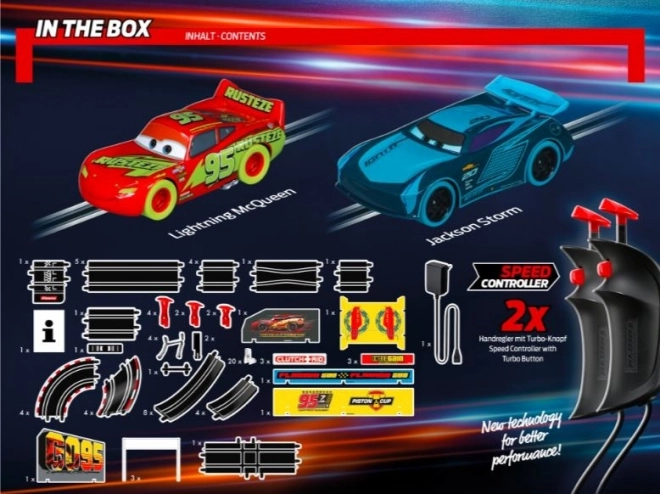 Autodráha Carrera GO 62559 Disney Cars - Glow
