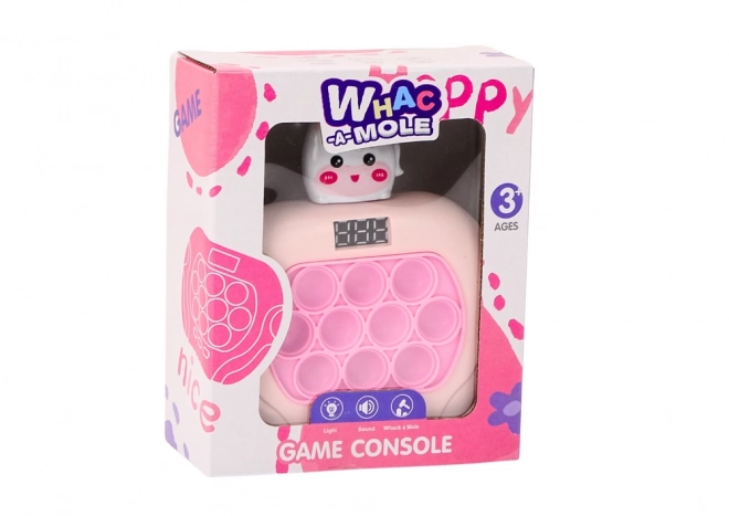 Pop-It hra Wac A Mole Unicorn Lights Sounds Pink