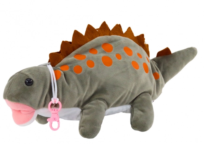 Plyšový dinosaurus Penál Clipboard Suspension Grey