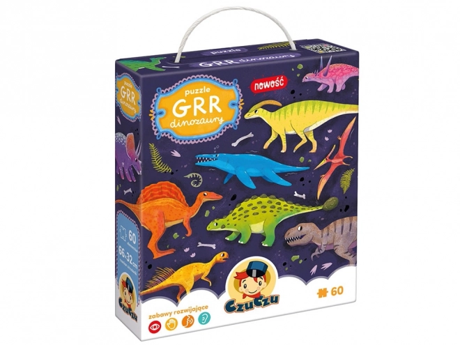 Puzzle CzuCzu Grr Dinosauři 60 dílků