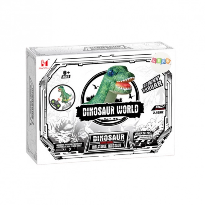 Zelený zdalně řízený nafukovací dinosaurus
