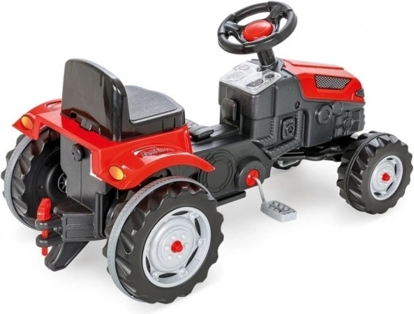 Traktor na pedály Farmer GoTrac Maxi s přívěsem Tichá kola