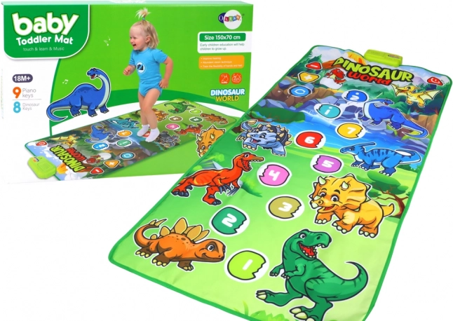 Interaktivní taneční a hudební podložka s dinosaury