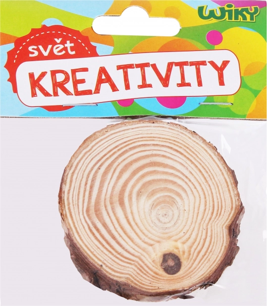 Dřevěné kolečko 6-7x0,5 cm, 2 kusy