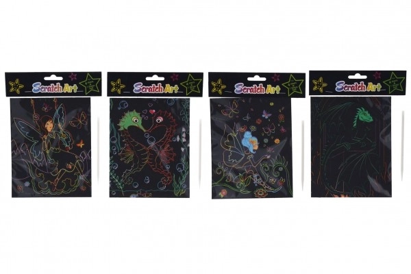 Vyškrabovací obrázky - kreativní sada pro děti