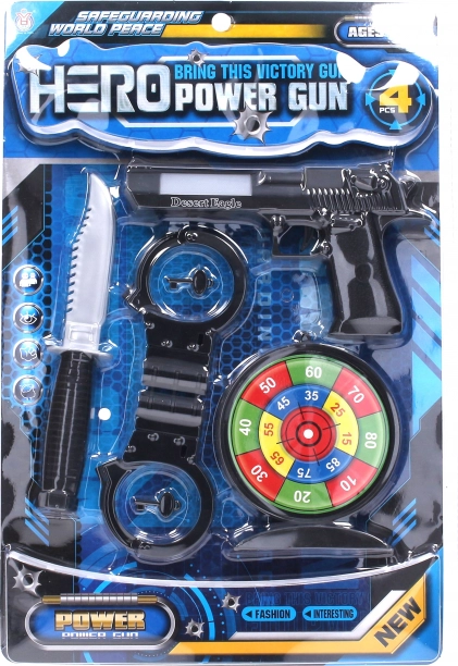 Policejní set s efekty pistole