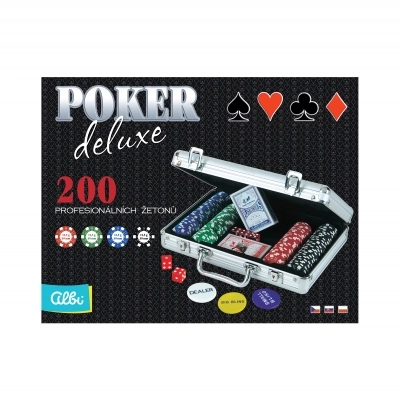 Pokerová sada Deluxe se 200 žetony