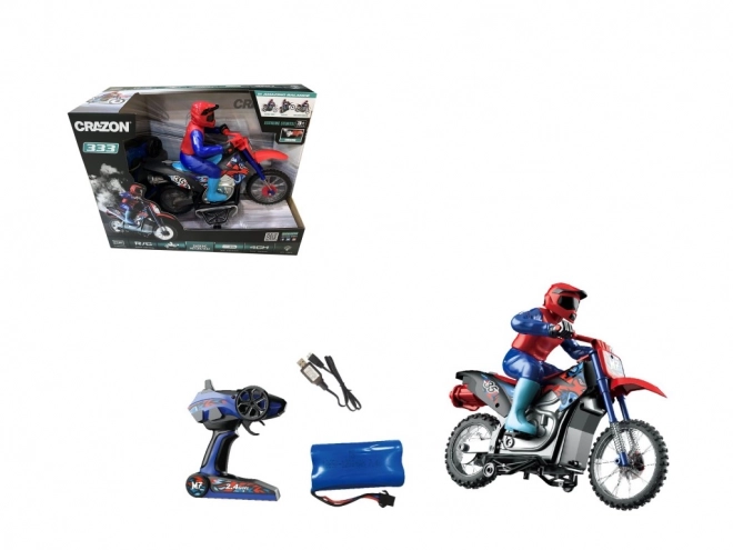 Kaskadérská závodní motorka červená