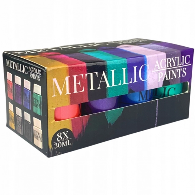 Akrylové metalické barvy 8x30 ml