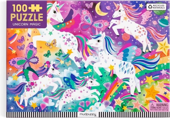 Puzzle Kouzelní jednorožci 100 dílků