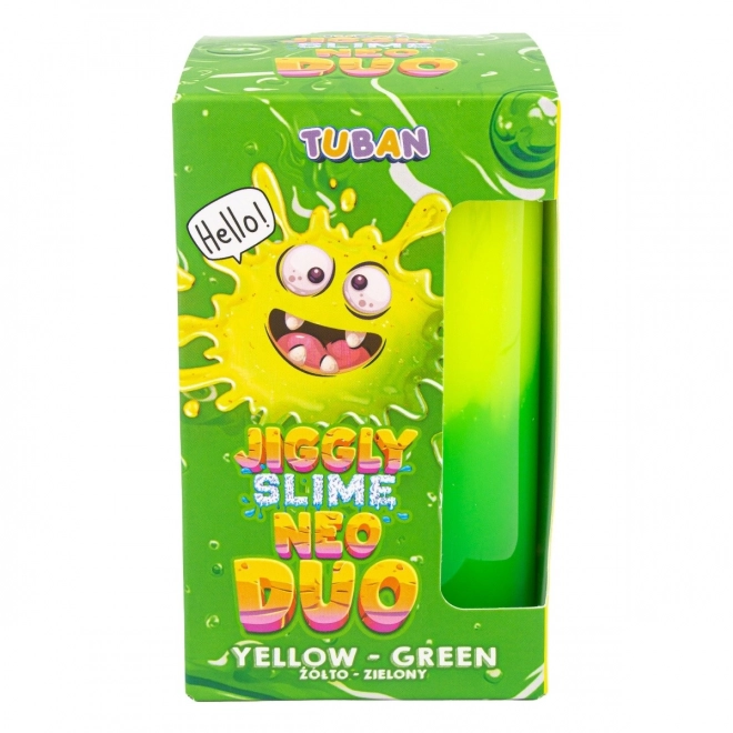 Jiggly Neo Duo Slime žluto-zelený
