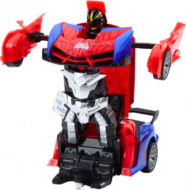 Závodní Auto a Robot Spider Dálkové Ovládání 2v1