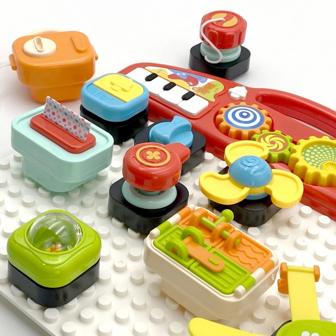Woopie Montessori Dětský Manipulační Panel Barevný Aktivní Panel