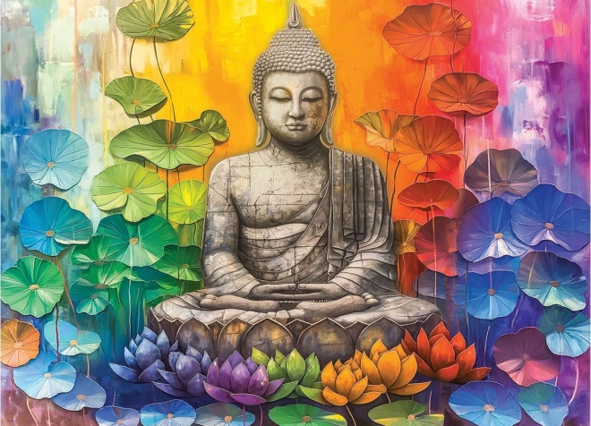Barevný Buddha puzzle 1000 dílků