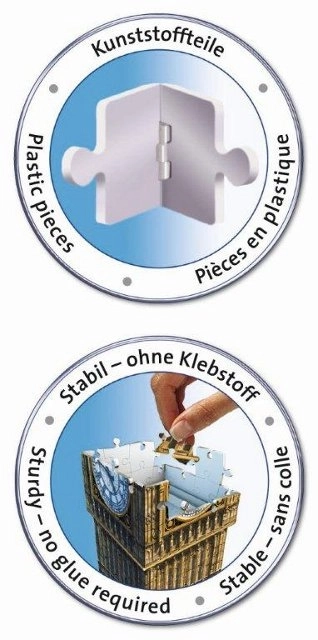 Ravensburger 3D puzzle Big Ben Londýn 216 dílků