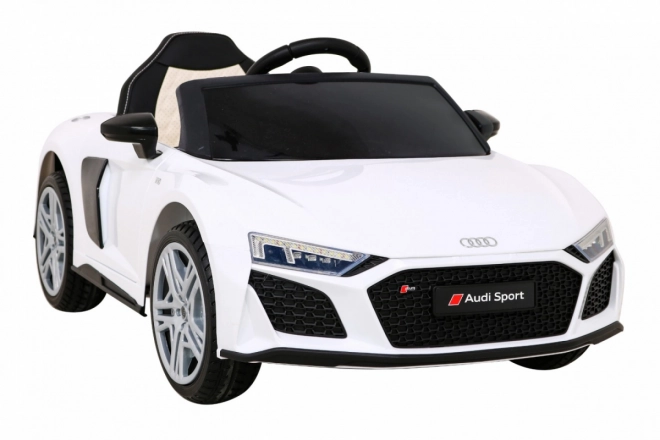 Audi R8 LIFT Bateriové auto + dálkové ovládání + EVA kola + MP3 + LED – Bílé