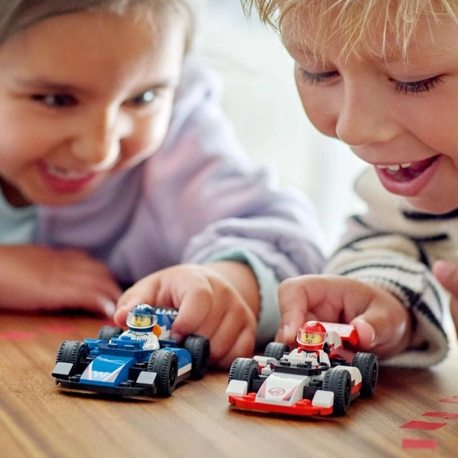Lego klasik F1 závodní auta Williams Racing a Haas F1