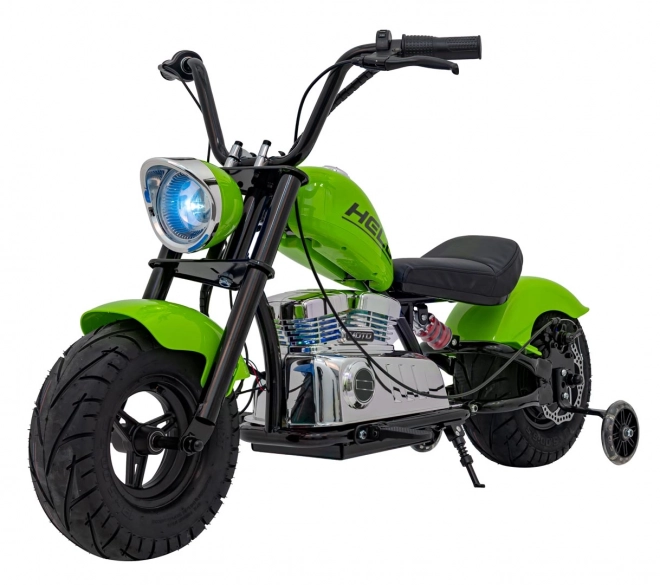 Chopper Warrior Zelený motocykl