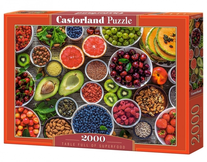 Puzzle 2000 dílků Plná stůl Superjídla