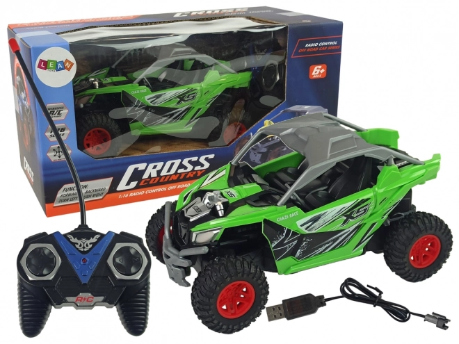 Off-road Cross Country dálkové ovládání 27 MHz zelená