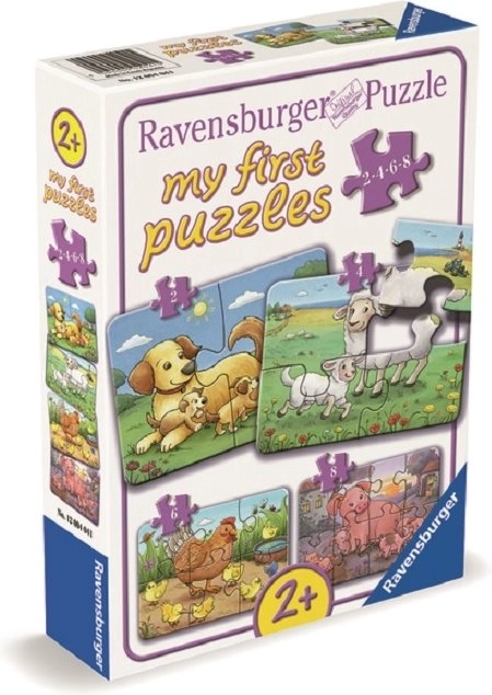 Moje první puzzle Zvířecí rodinky na farmě