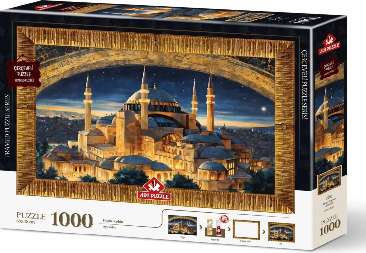 Puzzle s rámem a lepidlem 3v1 Hagia Sophia 1000 dílků