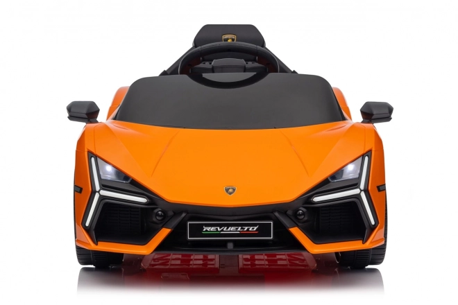 Dětské elektrické auto Lamborghini Revuelto oranžové