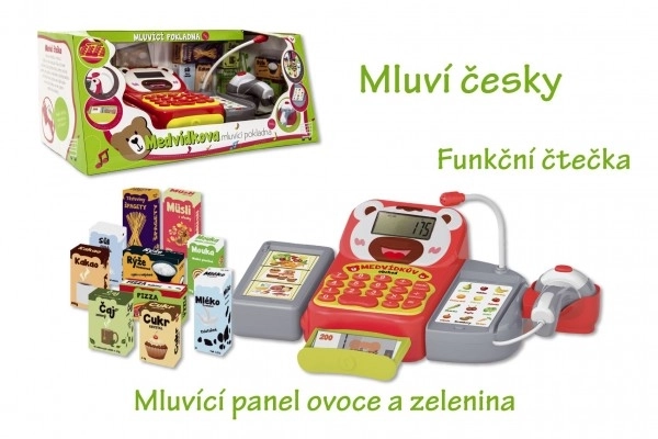 Digitální mluvící pokladna s doplňky