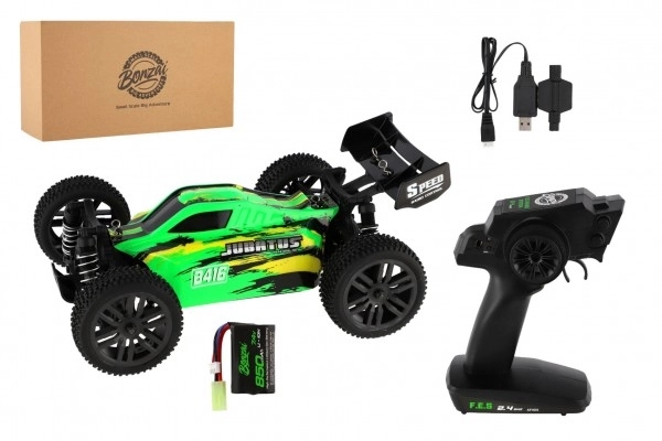 Auto RC Buggy Bonzai Jubatus terénní 30cm plast 2,4GHz na bat.+2xdob. pack v krab. 40x14x21 – Zelené