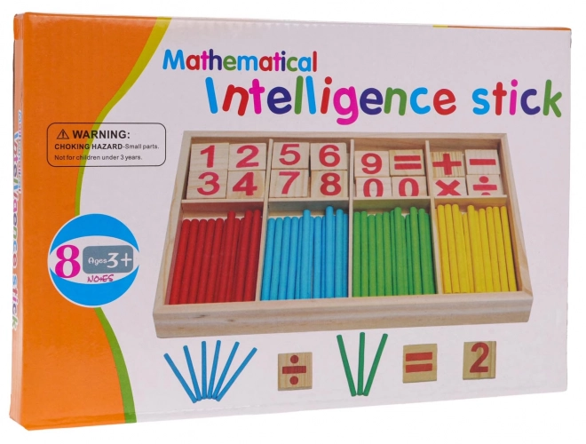 Matematická hra s dřevěnými tyčinkami