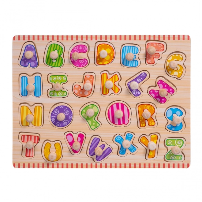 Dřevěné puzzle Písmena