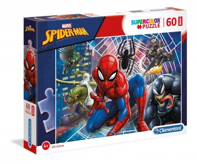 Puzzle 60 dílků Maxi Super Colour - Spider-Man